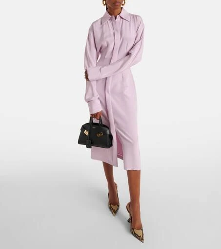 Max Mara Lugano silk-blend crêpe shirt dress 2