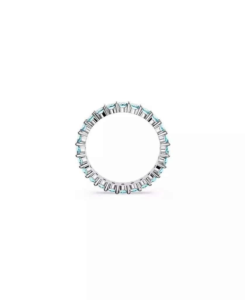 Swarovski Crystal Round Cut Blue Matrix Ring 2