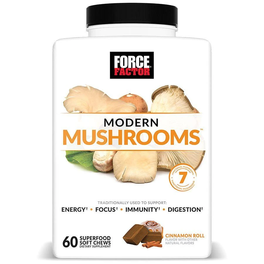 Force Factor Modern Mushrooms Soft Chews Cinnamon Roll 1