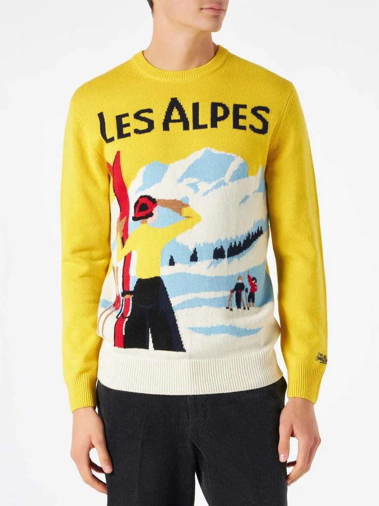 Mc2 Saint Barth Man Sweater With Les Alpes Postcard 1