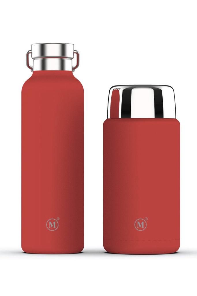 MNML Insulated Food Jar + Flask - 25oz Set, Echo Peach