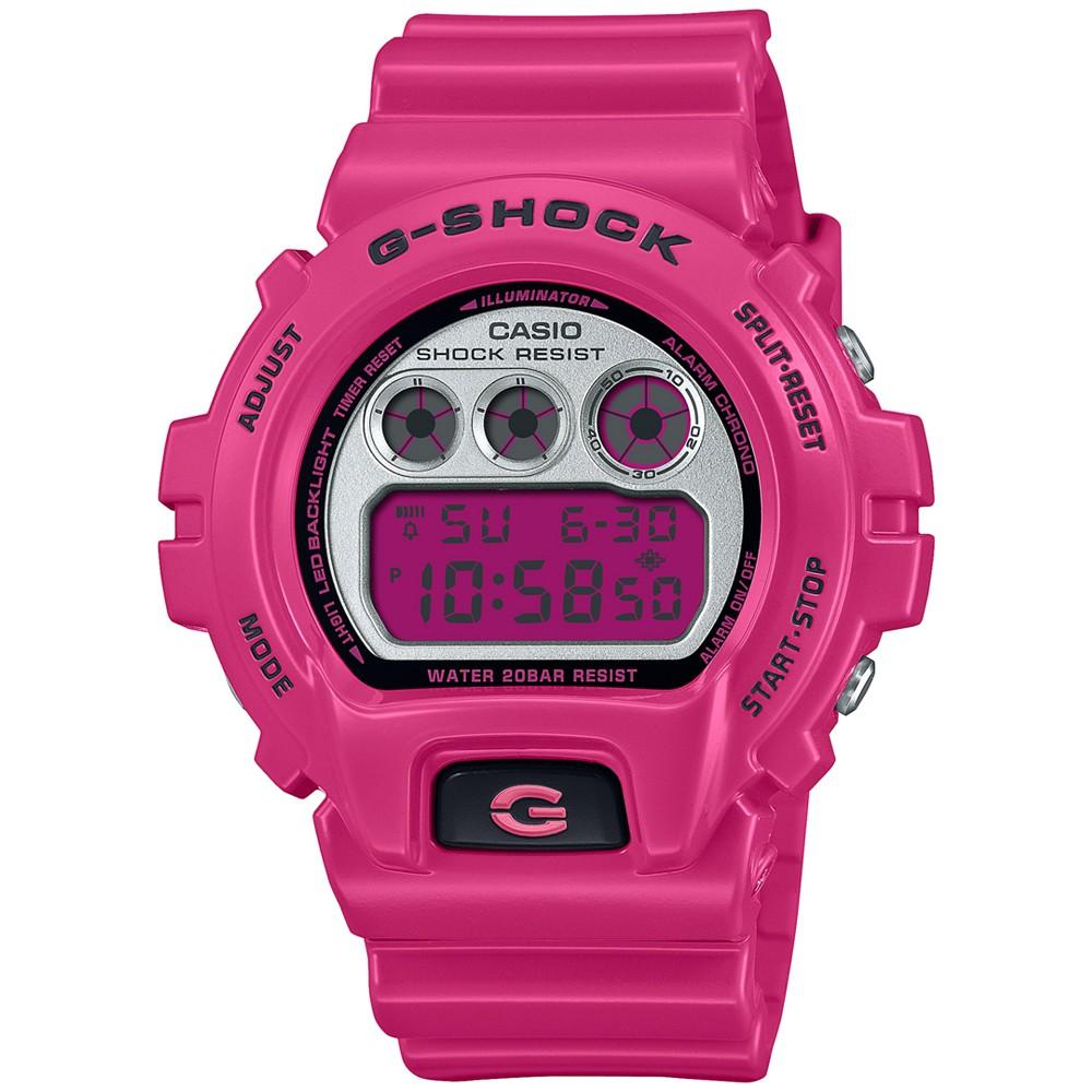 G-Shock Men's Digital Pink Resin Strap Watch 50mm, DW6900RCS-4