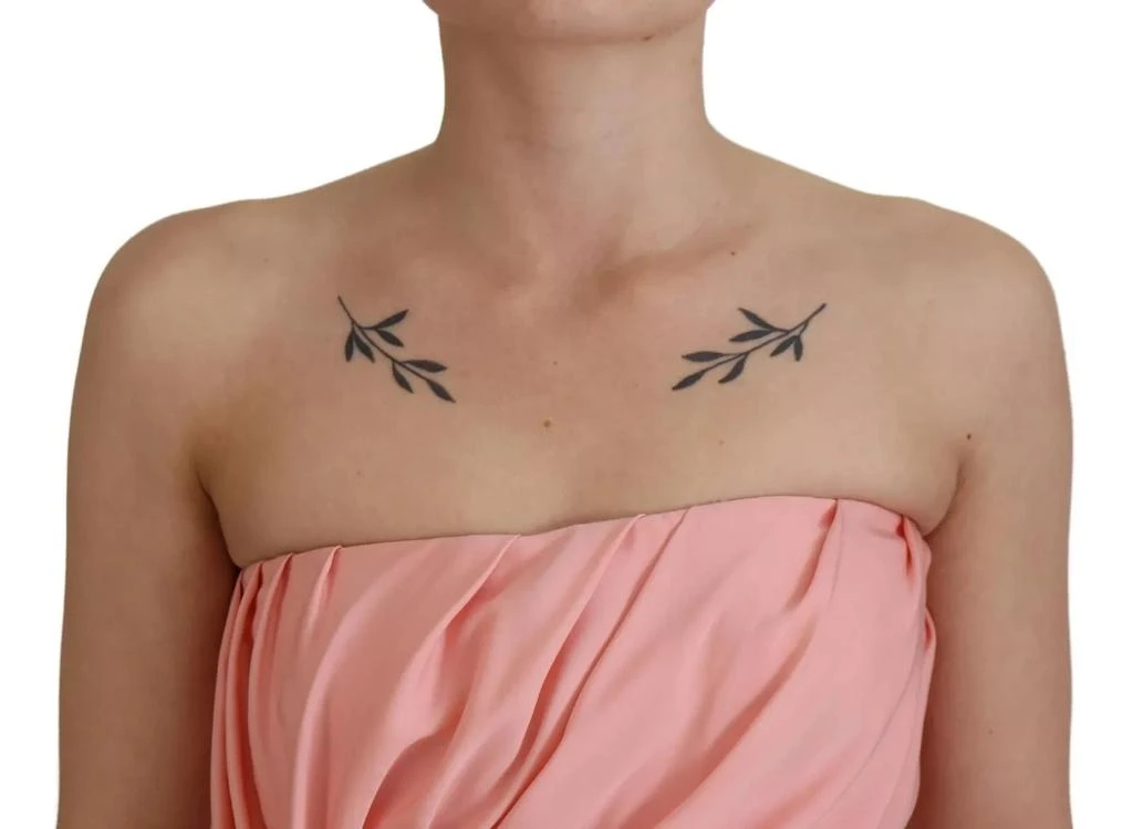 Dolce 
Gabbana Silk Stretch Strapless Sheath Midi Women
s Dress (Pre-Owned) 4