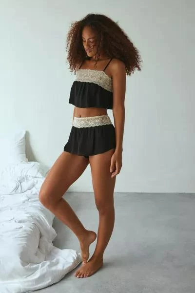 Out From Under Out From Under Juno Satin Crop Top & Micro Short Set 4