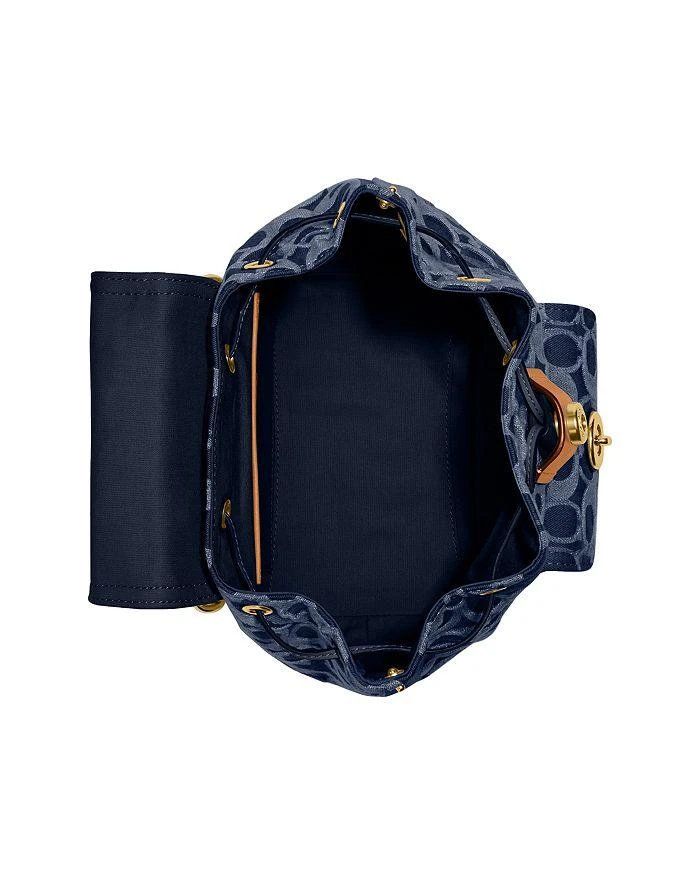 Coach Riya Mini Signature Denim Backpack 3