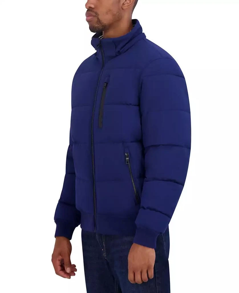 Nautica Men's Zip-Front Bomber Jacket with Faux Fur Hood 7