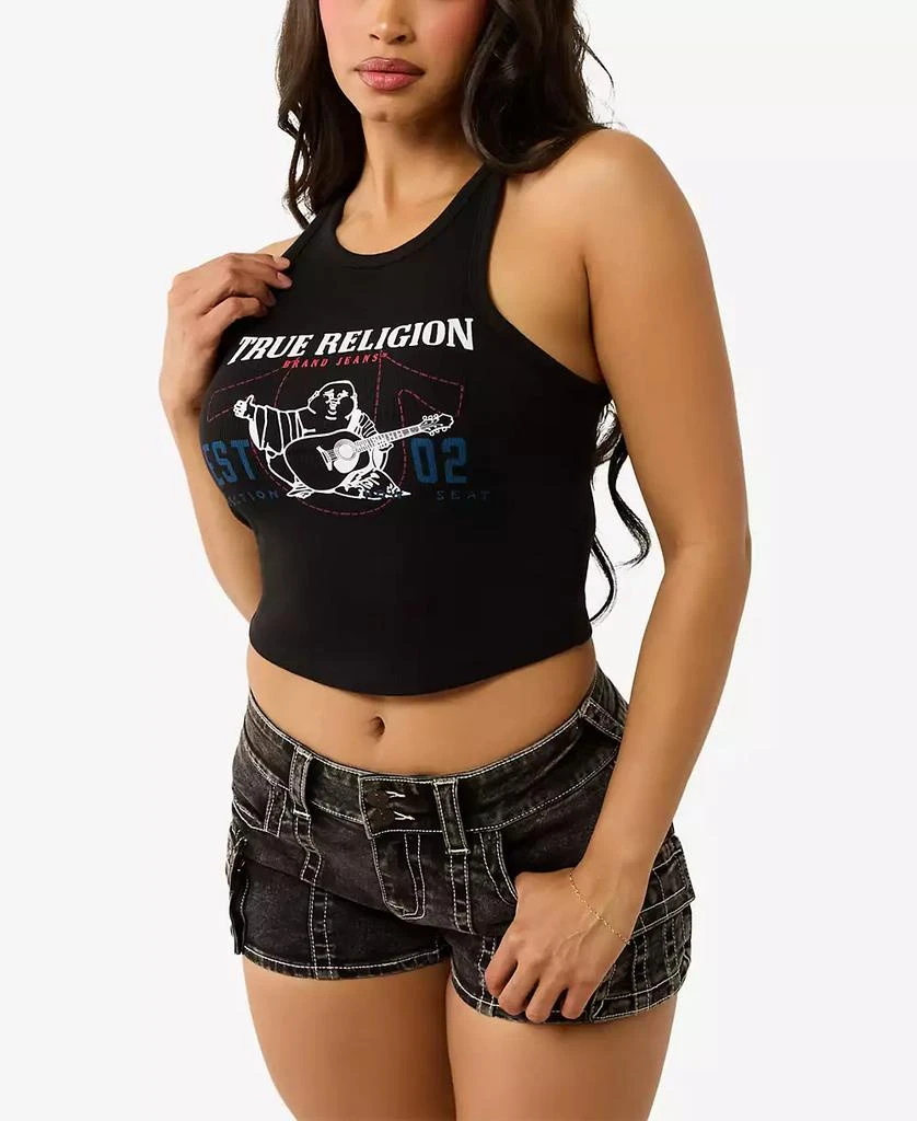 True Religion Women's Buddha Goddess Crewneck Tank 3