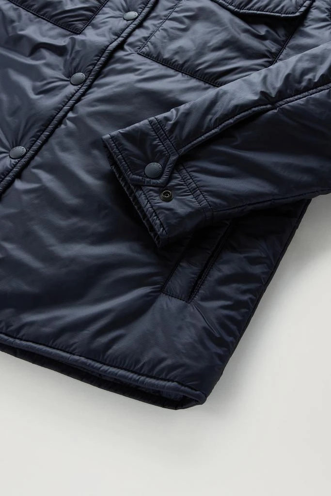 Woolrich Padded Overshirt in Recycled Pertex Quantum - Women - Blue 4