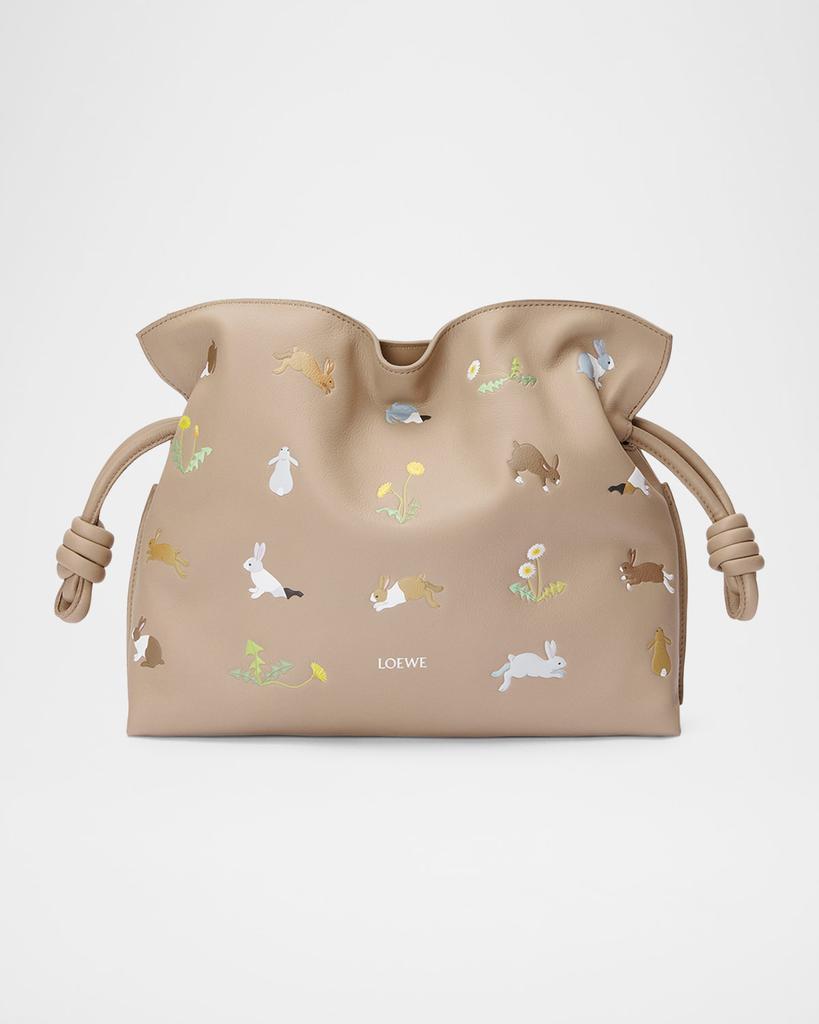 Loewe x Suna Fujita Flamenco Bunnies Printed Clutch Bag