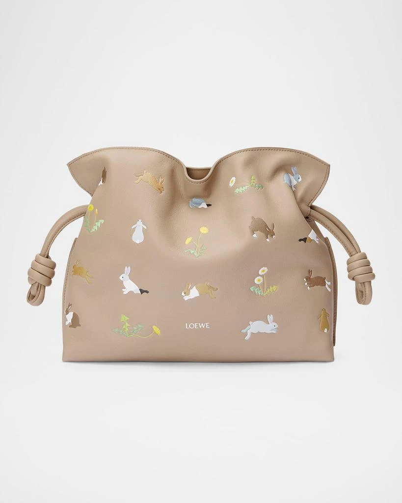 Loewe x Suna Fujita Flamenco Bunnies Printed Clutch Bag 1