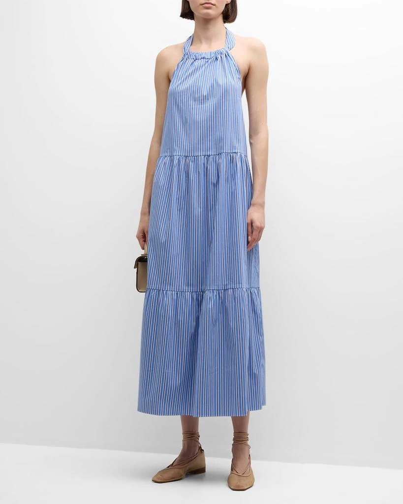 Solid & Striped The Kai Striped Poplin Maxi Dress 2