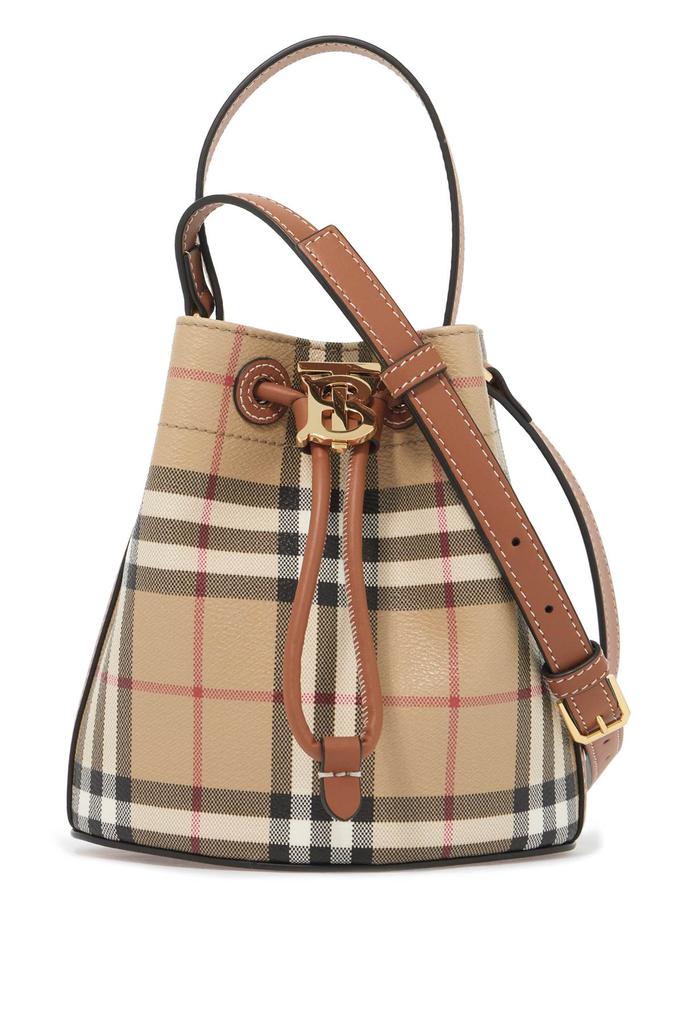 BURBERRY mini bucket bag with tb logo
