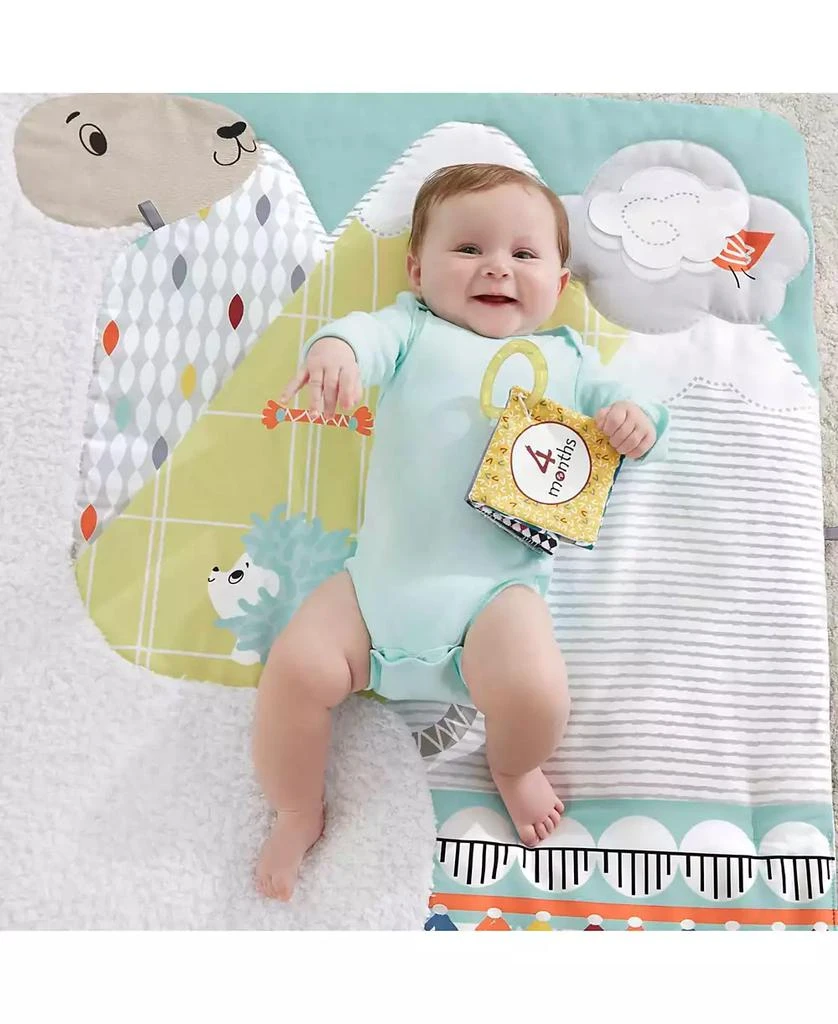 Fisher Price Perfect Sense Deluxe Gym, Plush Infant Play Mat with Toys 4