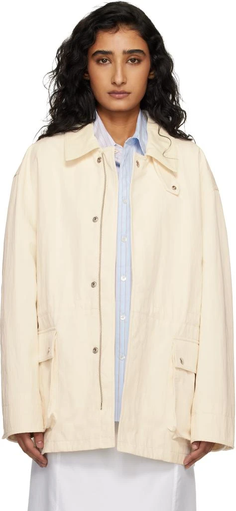 Dunst Off-White Cotton Chore Jacket