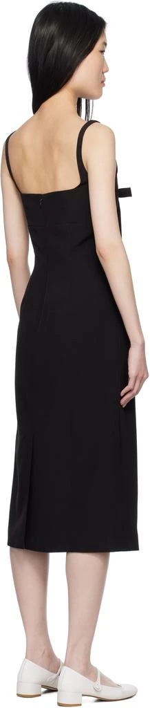 Sandy Liang Black Machu Midi Dress 3