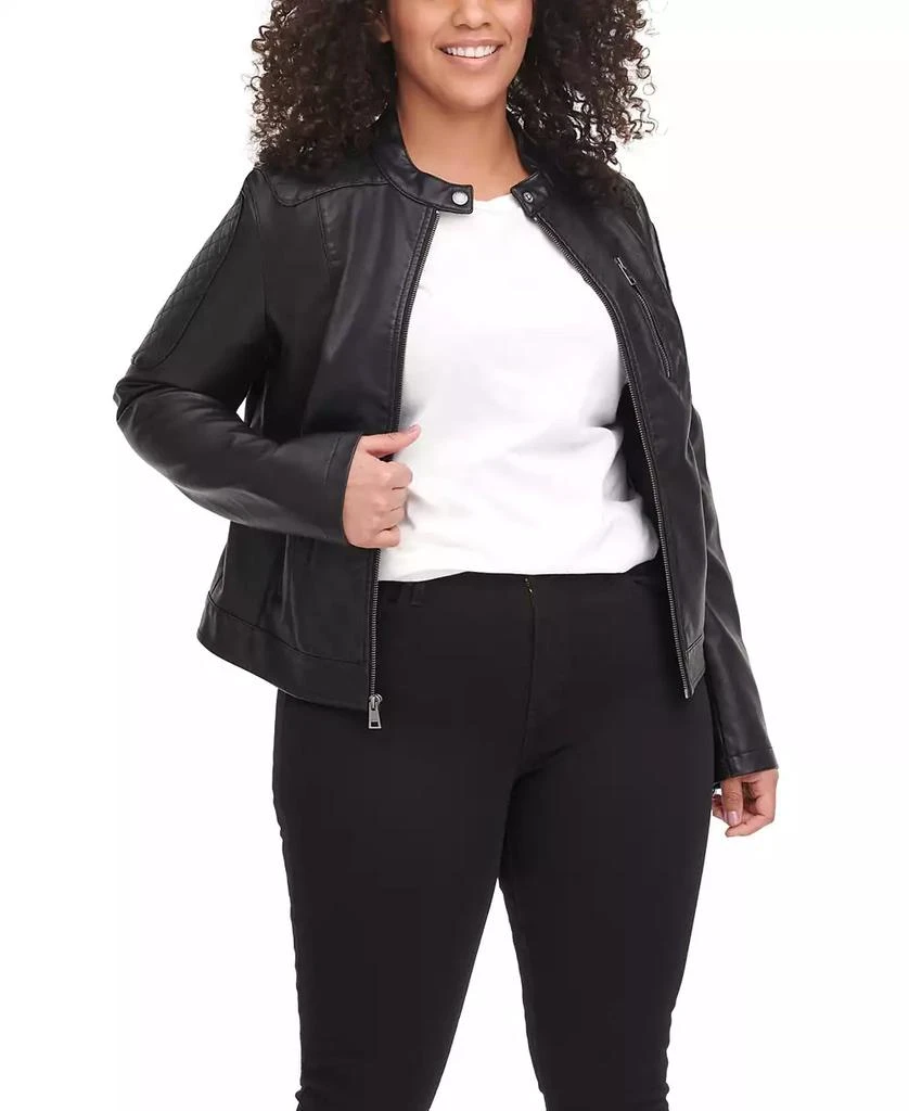 Levi's Plus Size Faux Leather Motocross Racer Jacket 1
