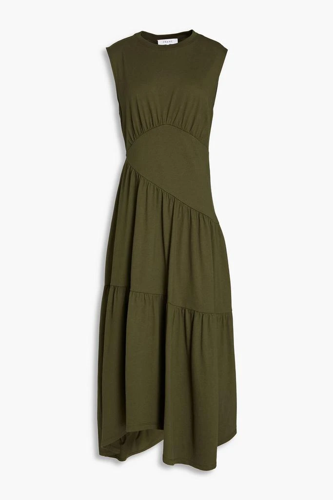 a line jersey knit dress La Cera Cotton Floral Jersey Knit A-Line Dress, L