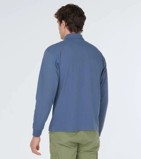Stone Island Long-sleeve cotton polo shirt 4