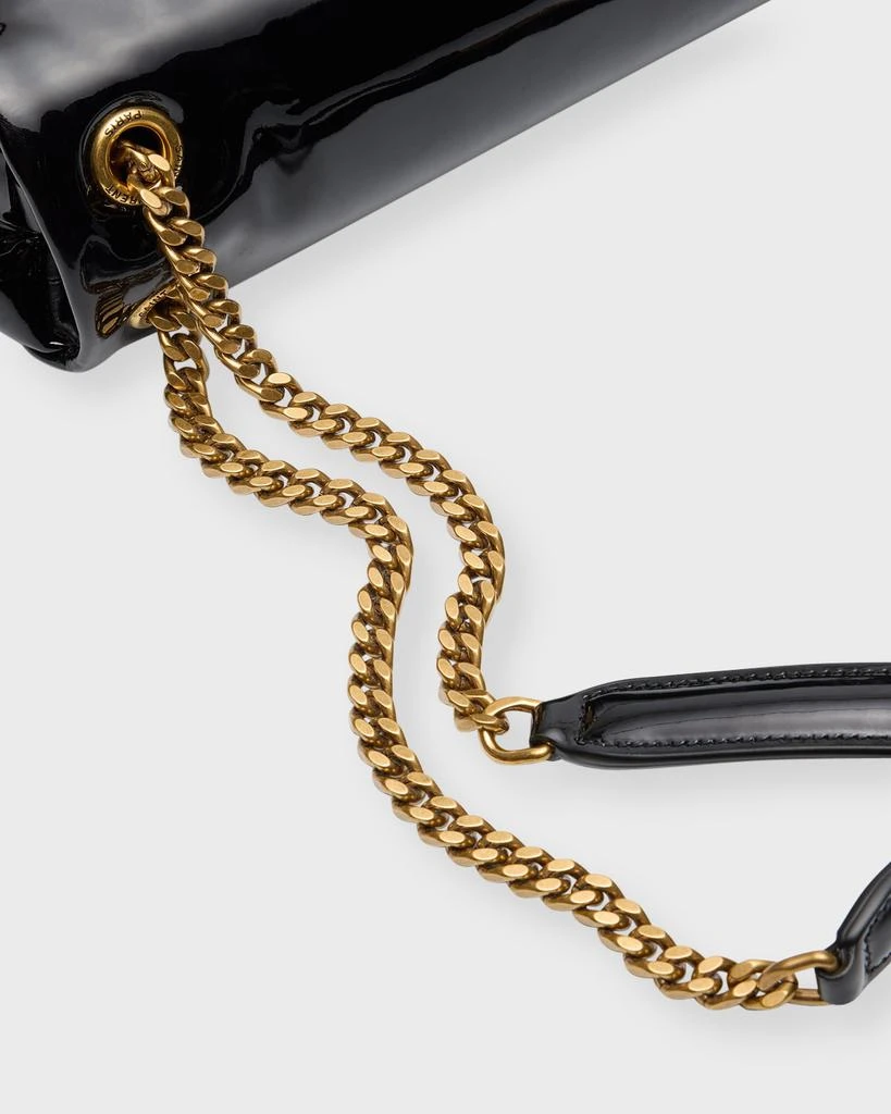 Yves Saint Laurent Claypso Small YSL Shoulder Bag in Patent Leather 5