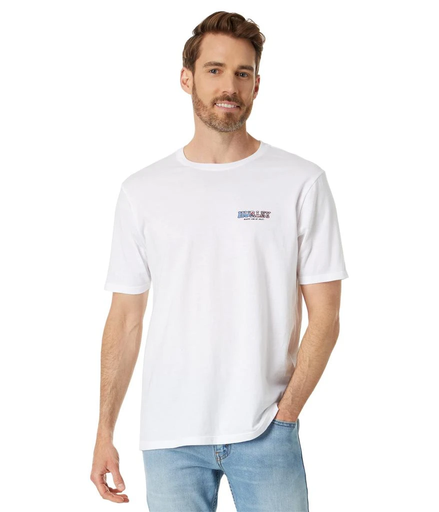 Hurley Shred White & Blue Short Sleeve Tee 2