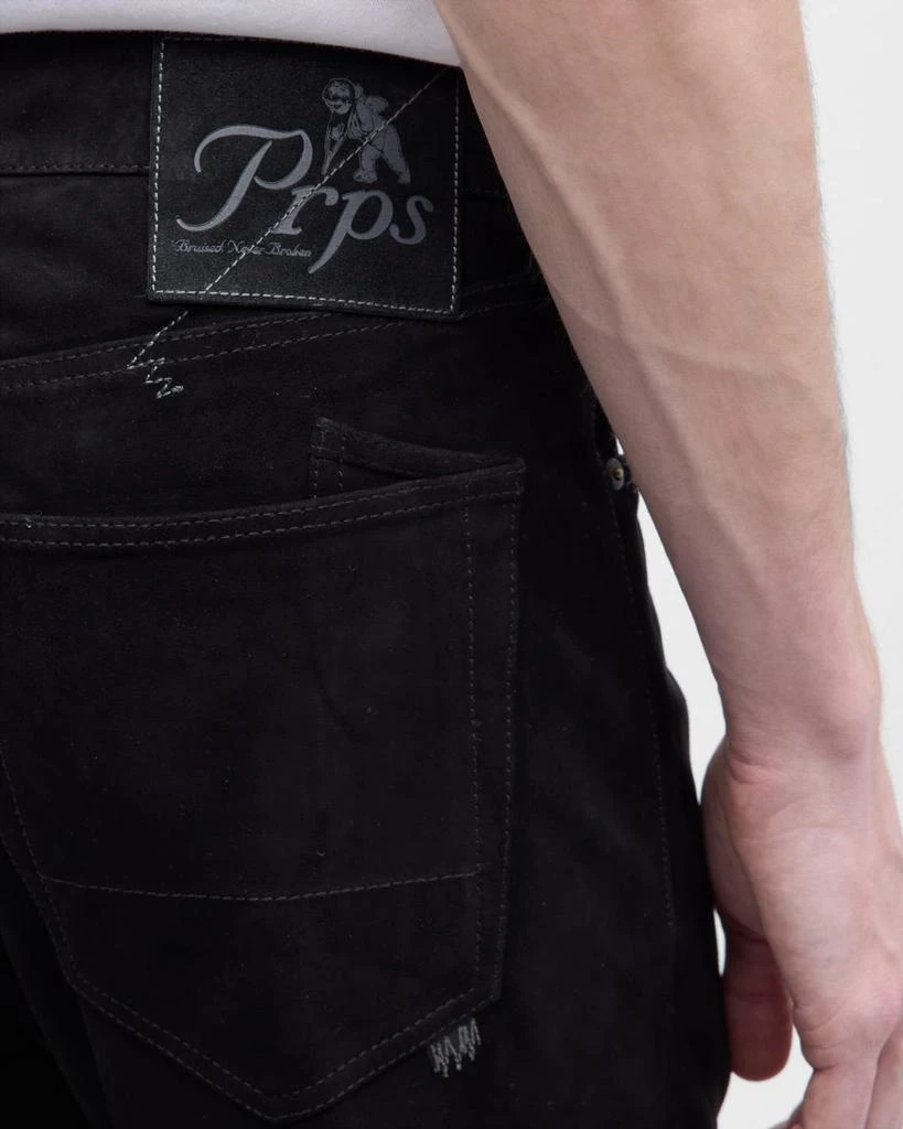 Prps Goods & Co Men's Vegan Leather Flare Pants 6