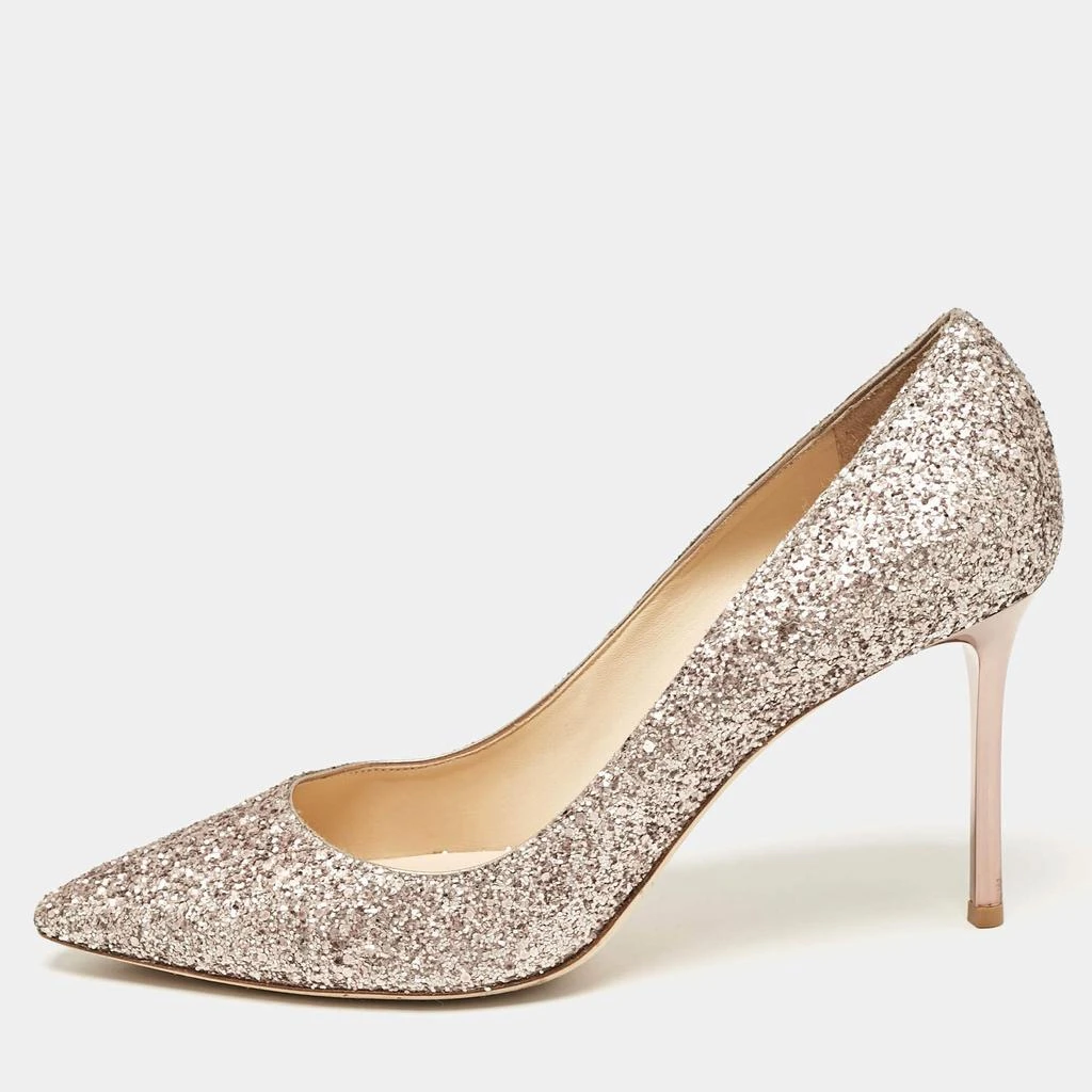Jimmy Choo Jimmy Choo Rose Gold Glitter Romy Pumps Size 42 1