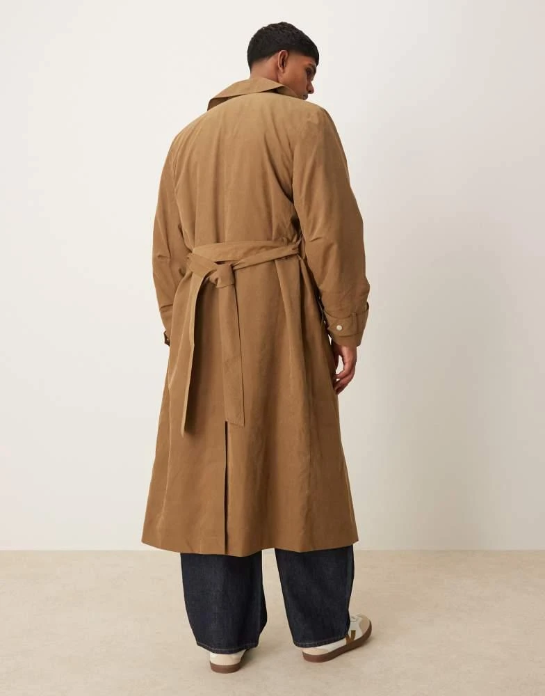 ASOS ASOS DESIGN trench coat with belt in camel 2