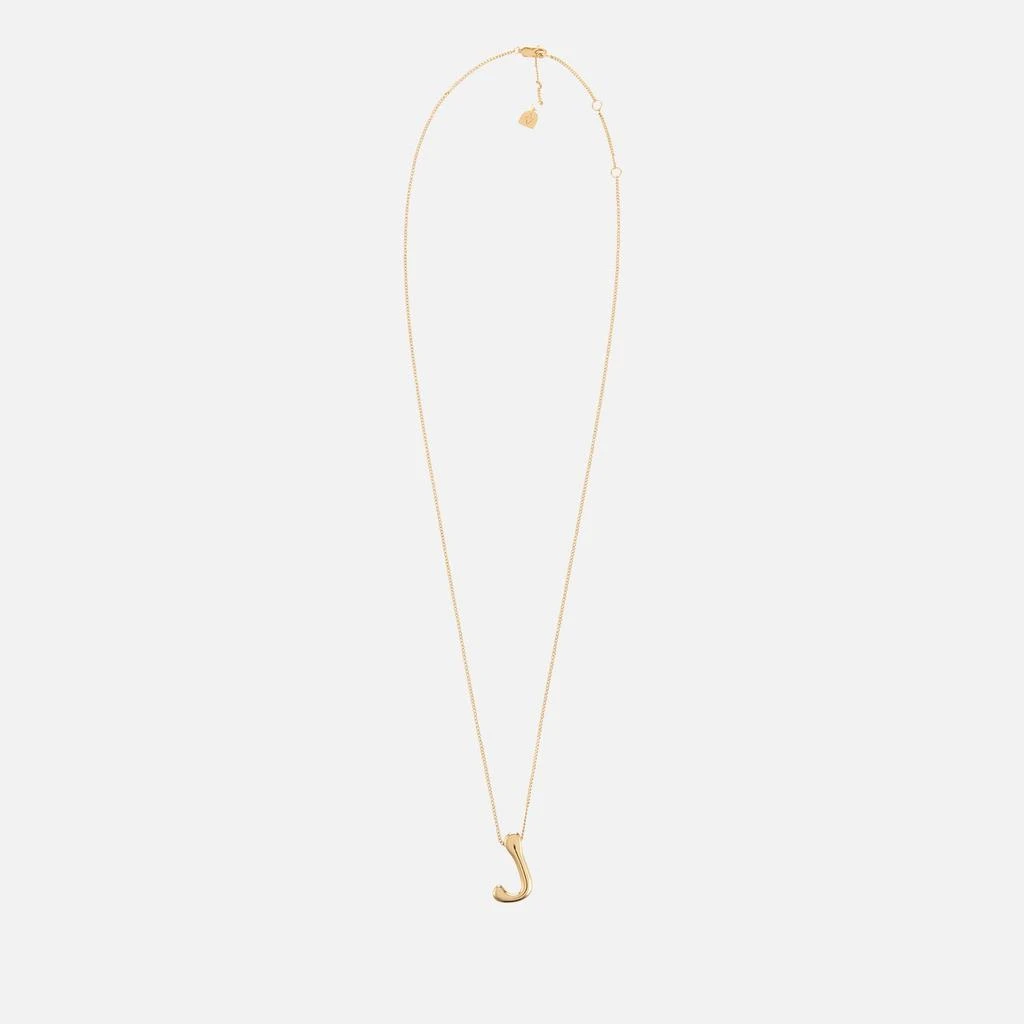 ASTRID & MIYU Astrid & Miyu Initial Bold 18K Gold-Plated Necklace 1