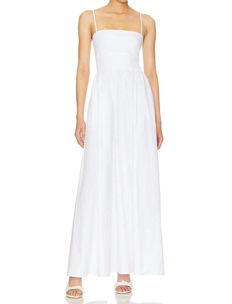 Susana Monaco Poplin Open Back Dress In Sugar 1