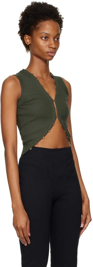 Dion Lee Khaki Hook & Eye Tank Top 2