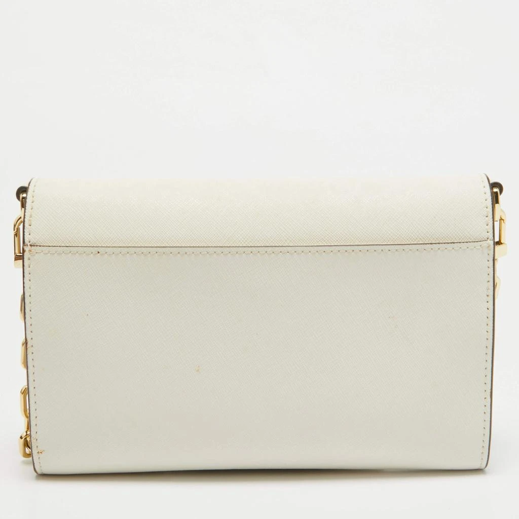 Tory Burch Tory Burch White Leather Emerson Wallet On Chain 4
