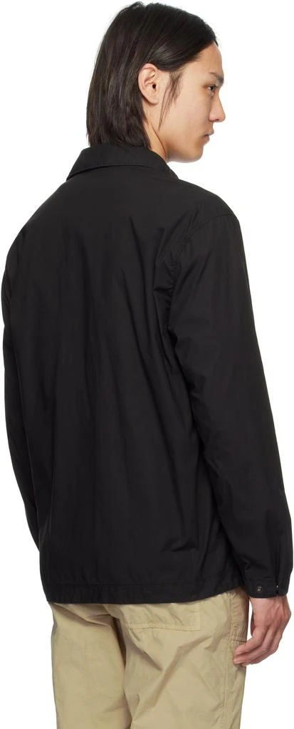 Stone Island Black Stretch Cotton Tela Paracadute Shirt 3