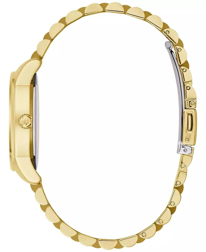 Bulova Women's Classic Diamond Accent Gold-Tone Stainless Steel Bracelet Watch 32mm 2