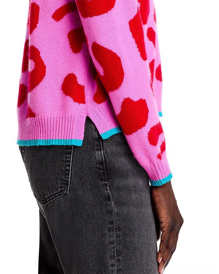 Jumper 1234 Cashmere Tipped Leopard Sweater 5