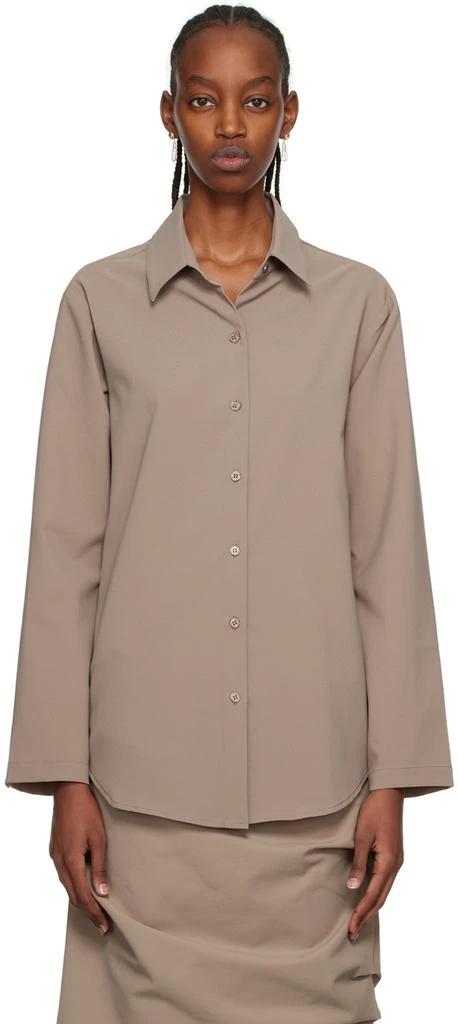 Paris Georgia SSENSE Work Capsule – Taupe Staple Shirt 1