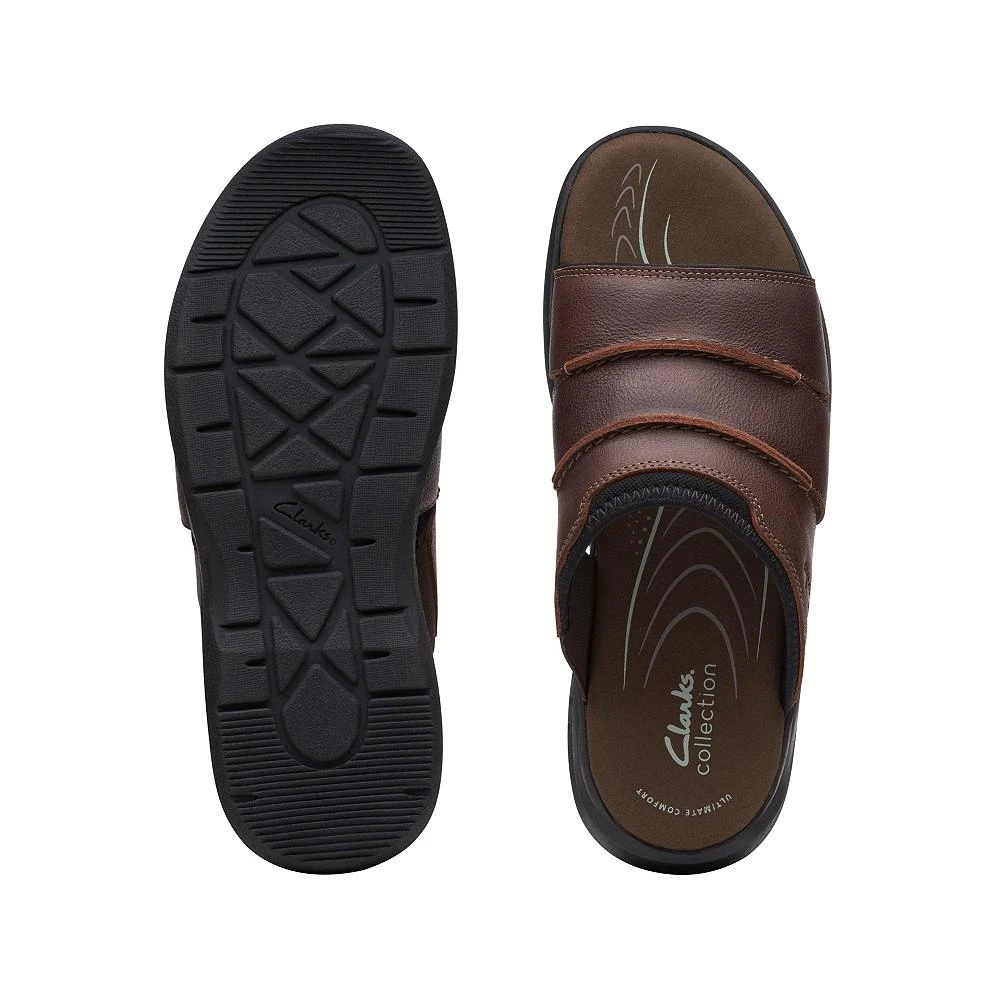 Clarks Men's Leather Walkford Easy Slide Sandals 4