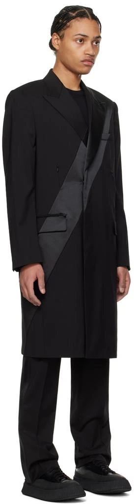 Helmut Lang Black Tuxedo Car Coat 2