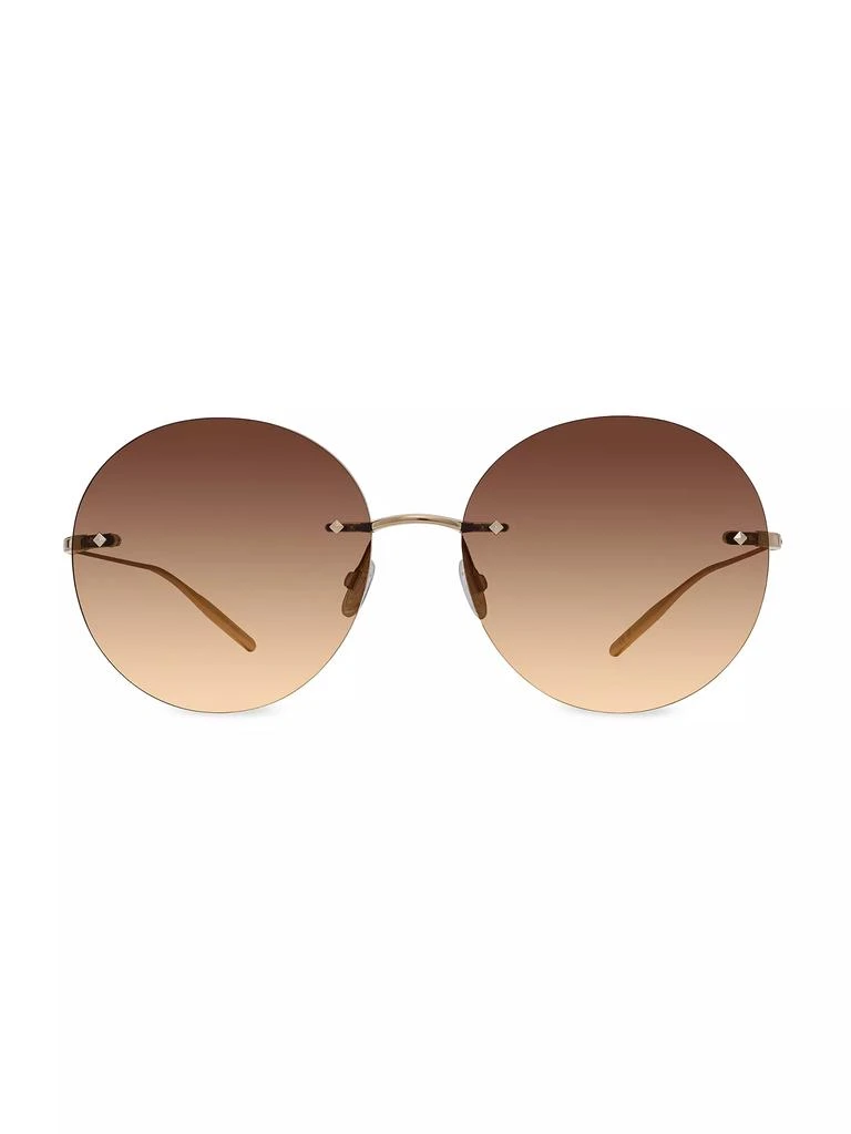 Barton Perreira Rimless Rigby 60MM Round Sunglasses 2