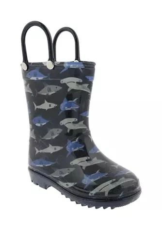 Capelli New York New York Toddler Boys Shark Rain Boots 1