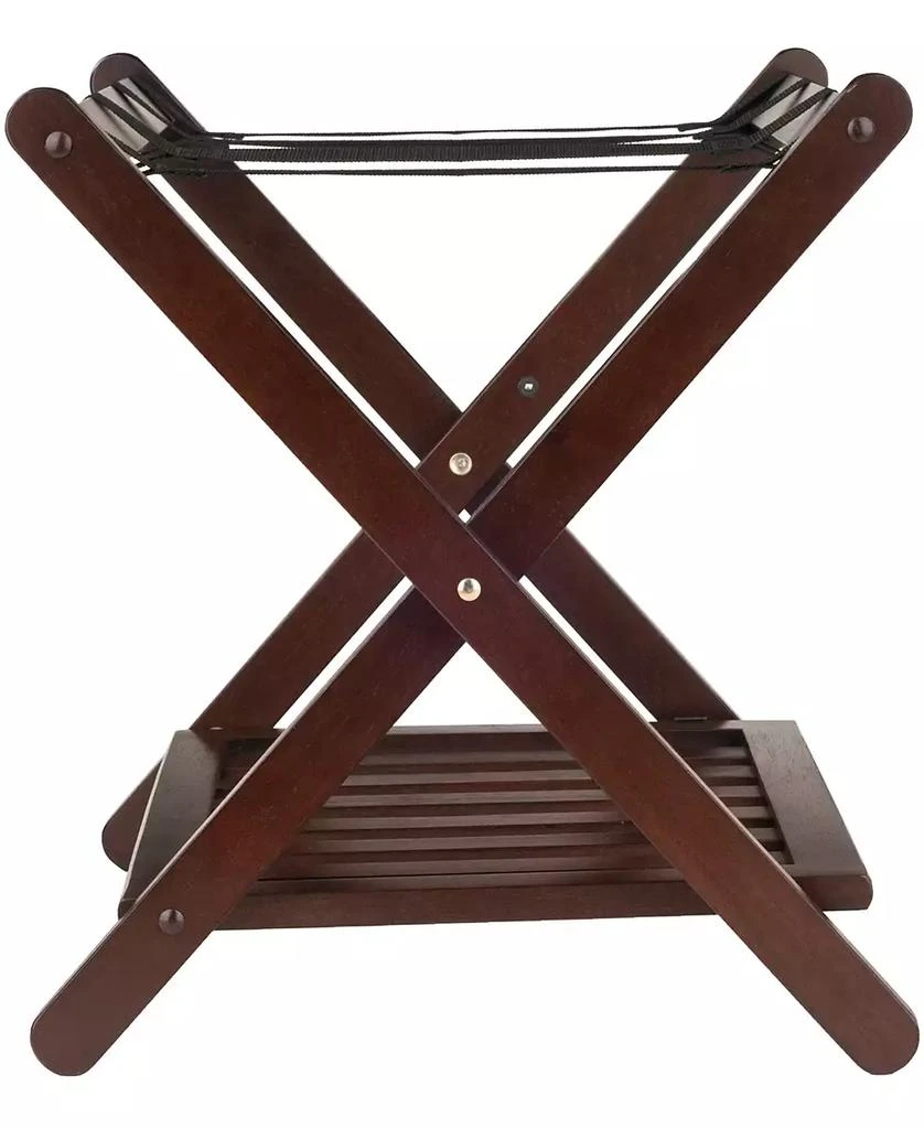 Winsome Remy Luggage Rack with Shelf In Cappuccino 4