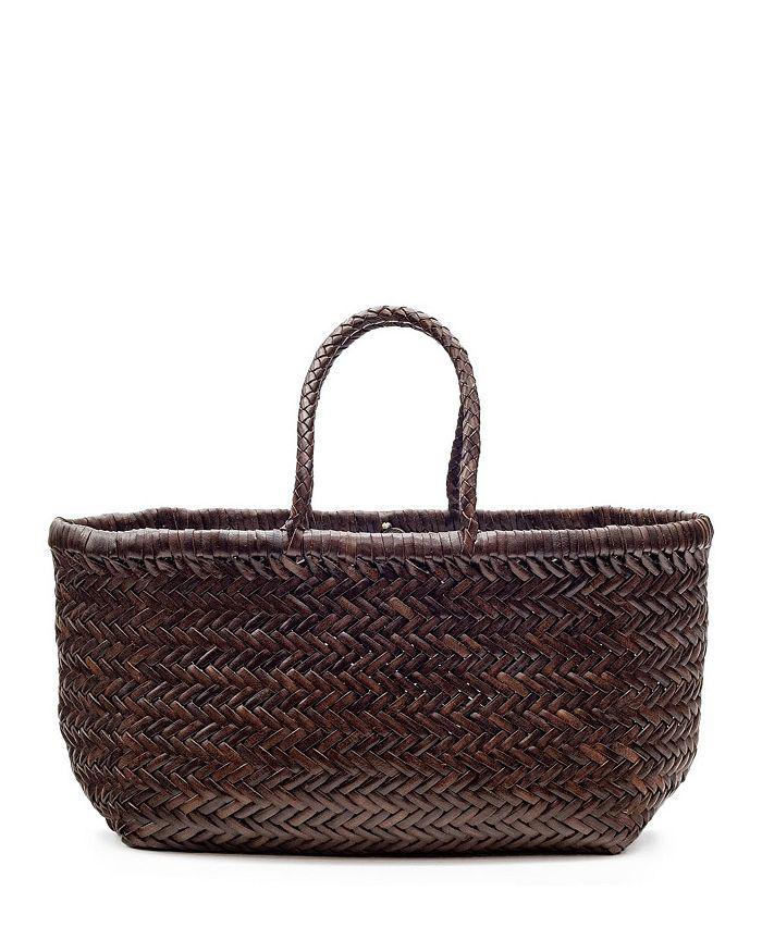 DRAGON DIFFUSION Triple Jump Small Leather Basket Bag