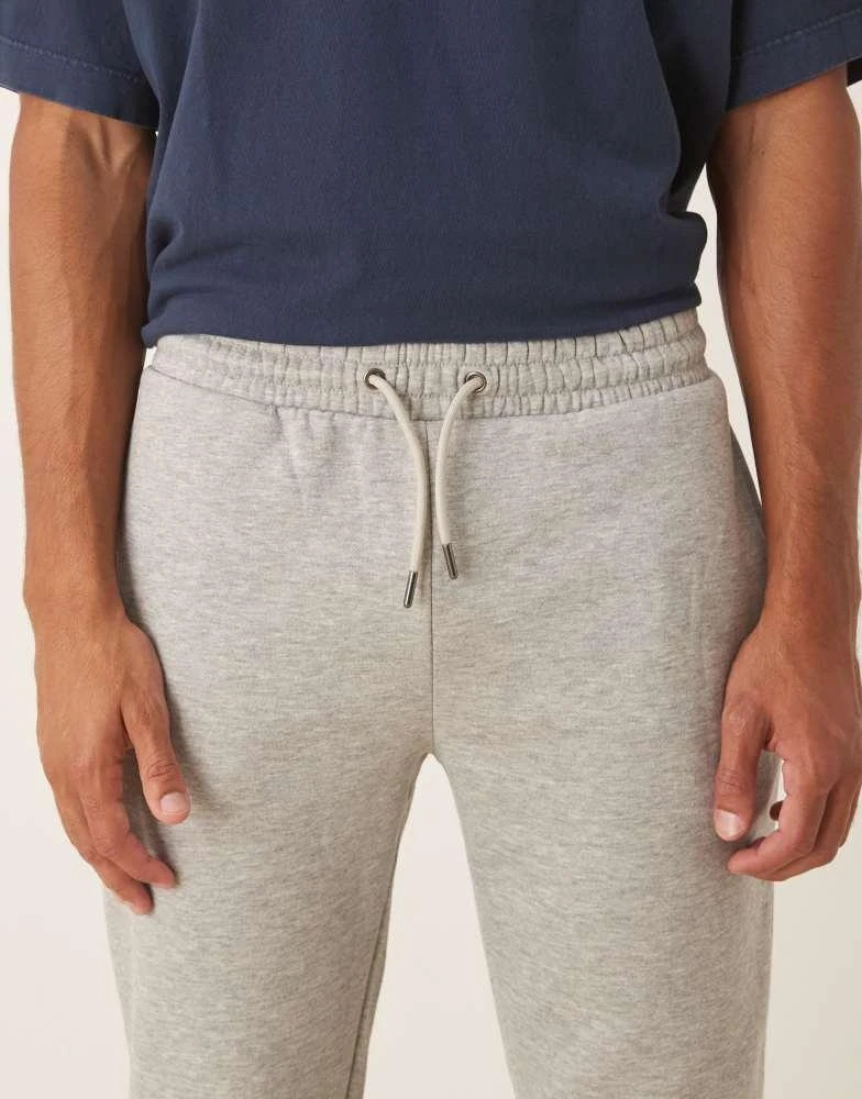 Brave Soul Brave Soul Straight leg open hem joggers in grey 5