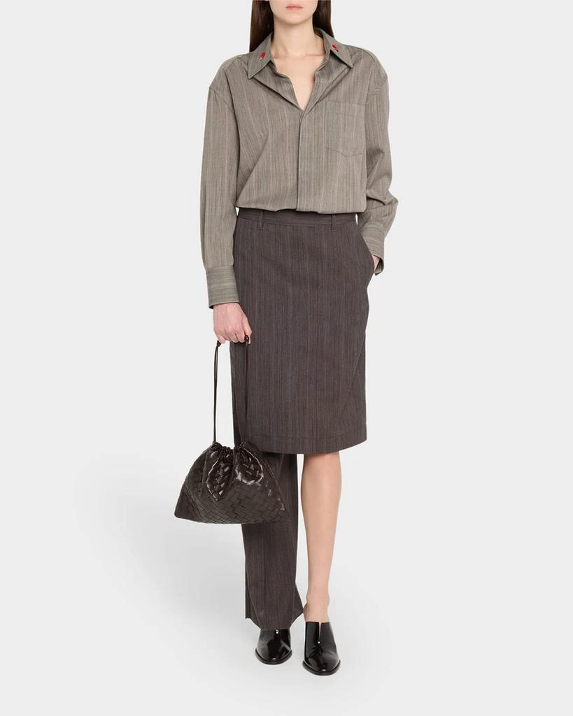 Bottega Veneta Medium Leather Pouch Bag 5