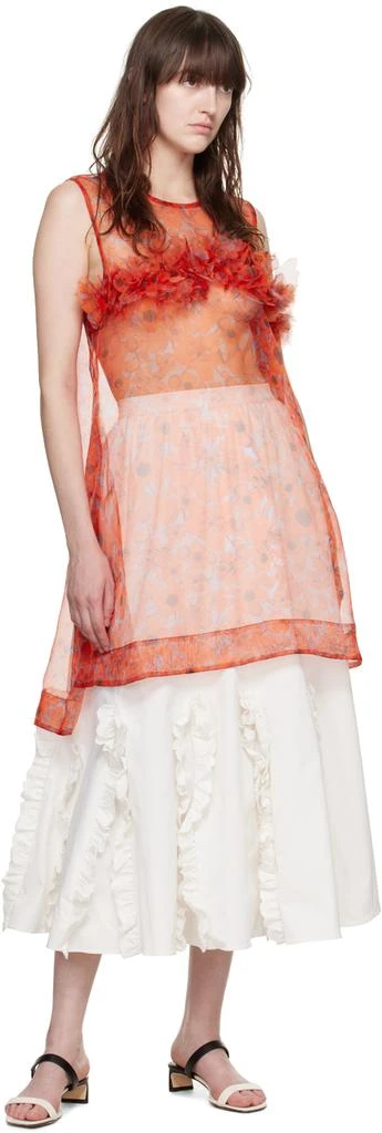 Kika Vargas White Lorella Midi Skirt 4