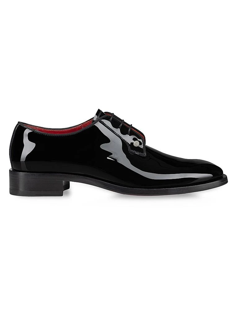 Men\'s Christian Louboutin college STRASS leather Oxford\'s size 42.5 made Italy Christian Louboutin College Strass Oxford shoes for Men  main image 2