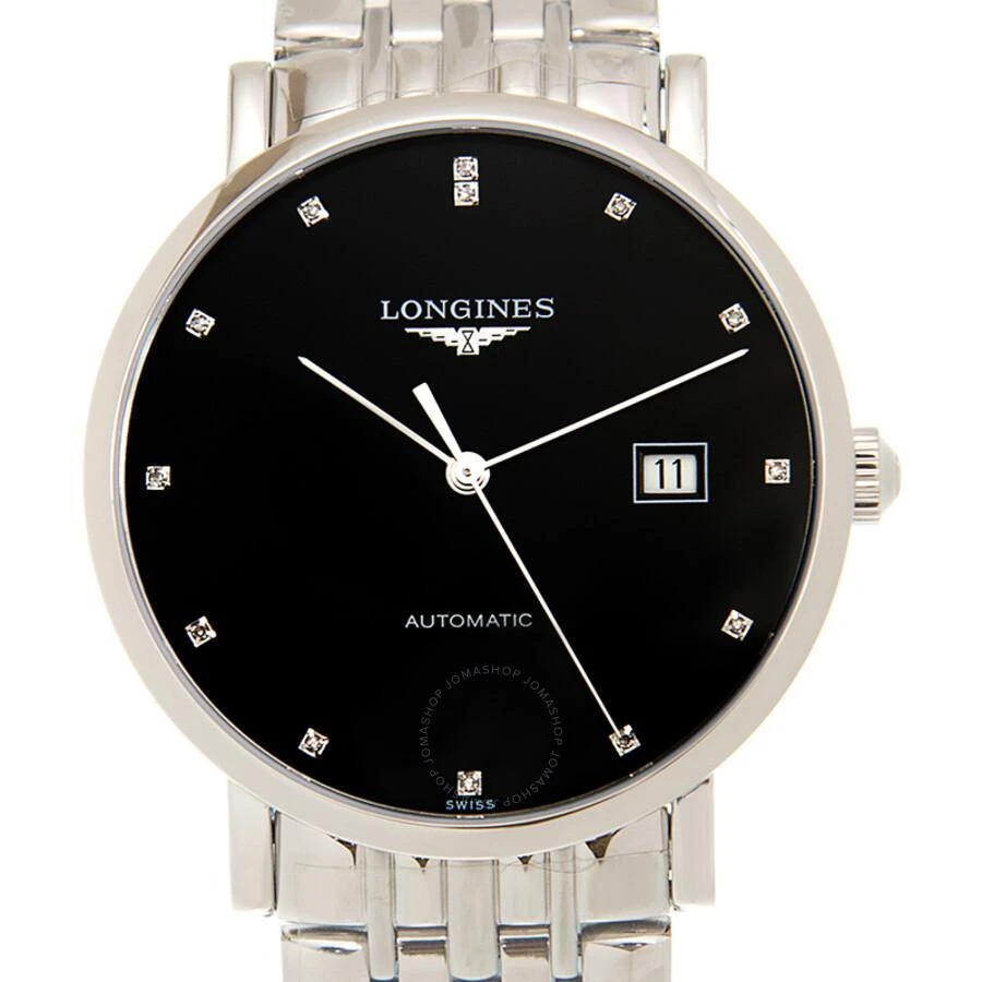Longines Elegant Automatic Diamond Black Dial Men's Watch L4.910.4.57.6 1