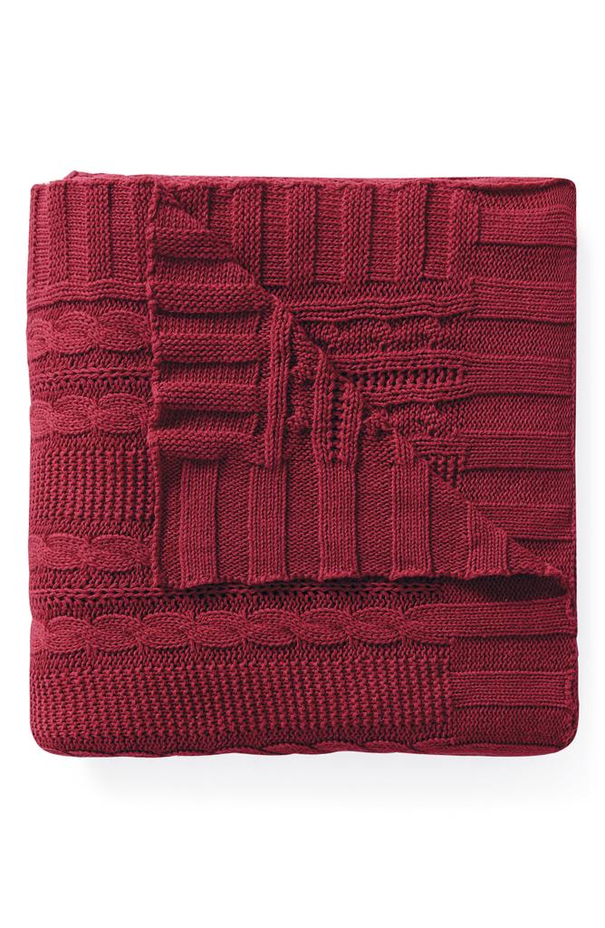 VCNY Home Dublin Cable Knit Throw Blanket