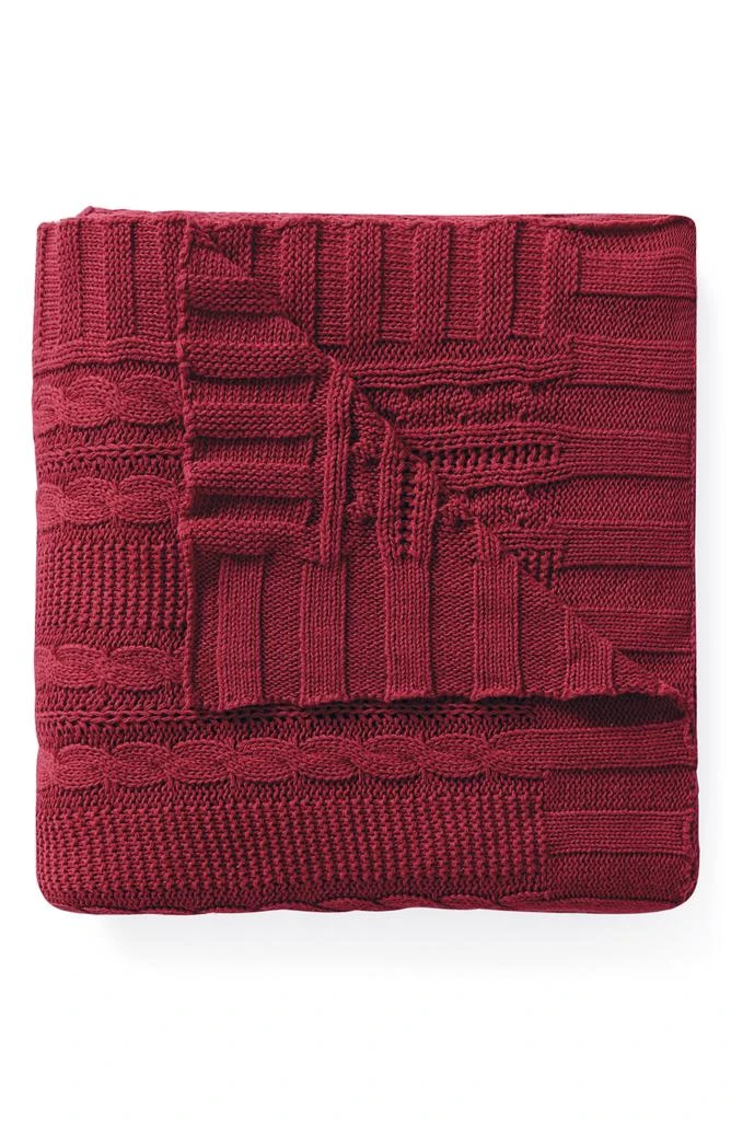 VCNY Home Dublin Cable Knit Throw Blanket 1