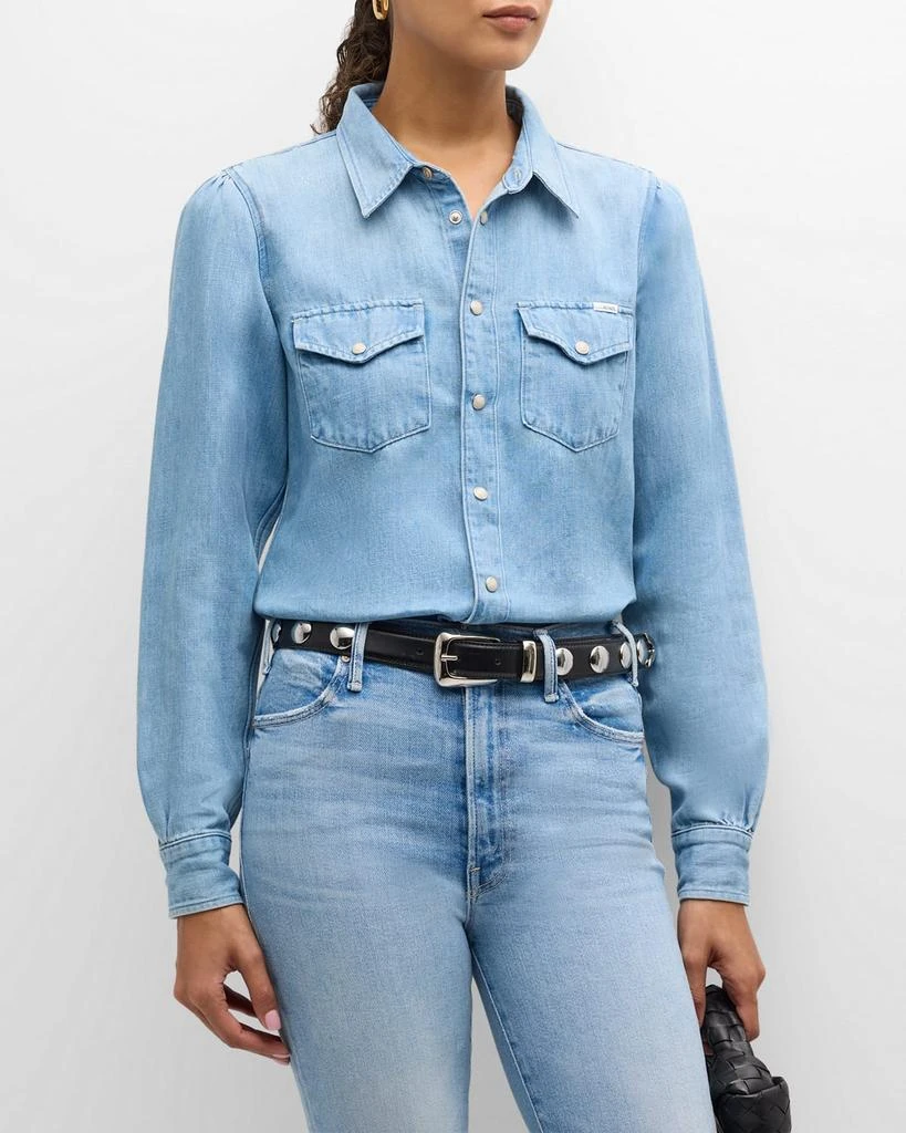 MOTHER The Gathered All My Exes Denim Shirt 2