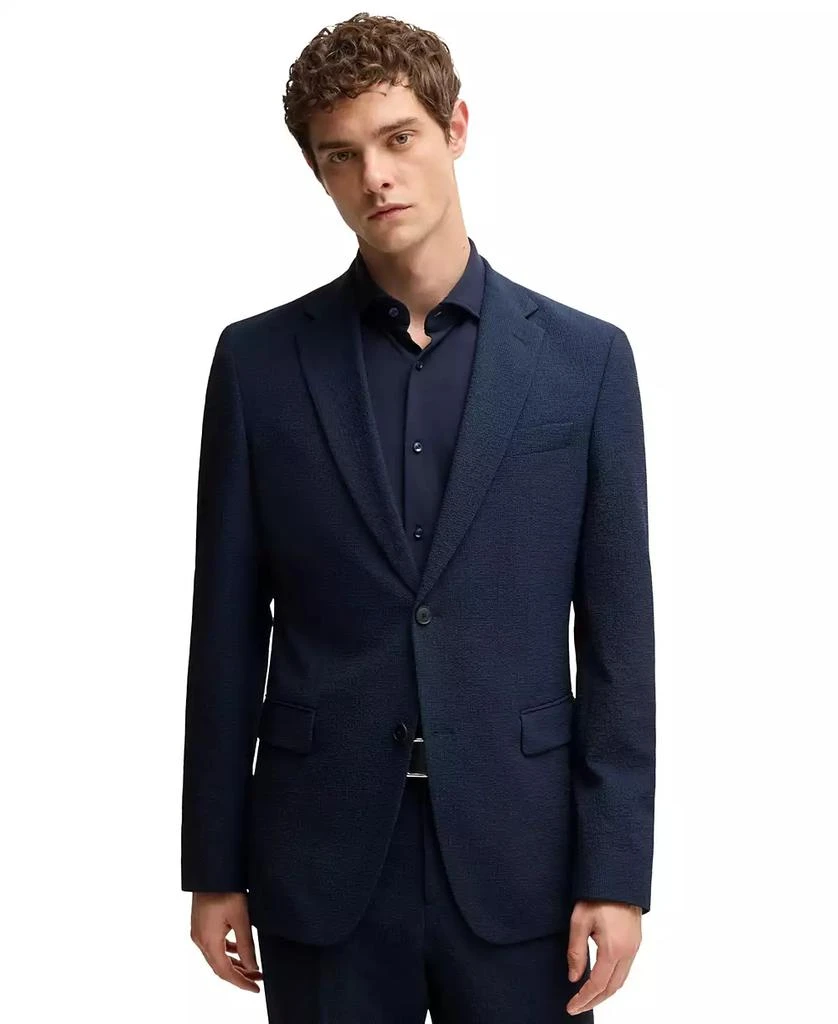 Hugo Boss Men's 2 Piece Performance-Stretch Seersucker Suit 2